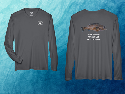 Black Grouper Custom Taxidermy Performance Shirt