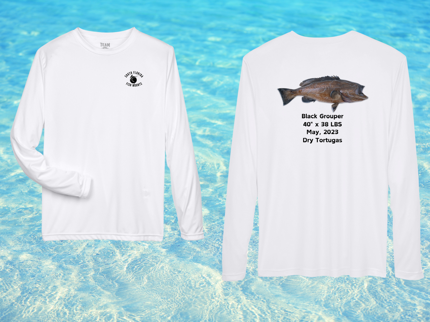 Black Grouper Custom Taxidermy Performance Shirt