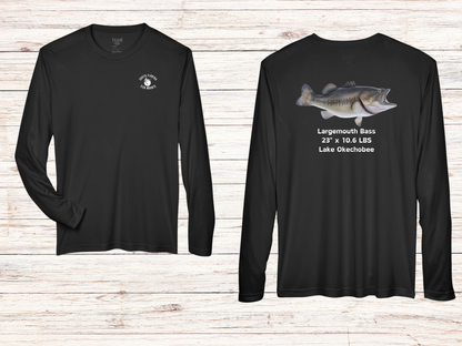 Largemouth Bass Custom Taxidermy Performance Shirt