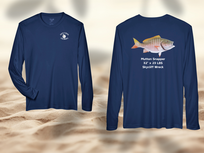 Mutton Snapper Custom Taxidermy Performance Shirt