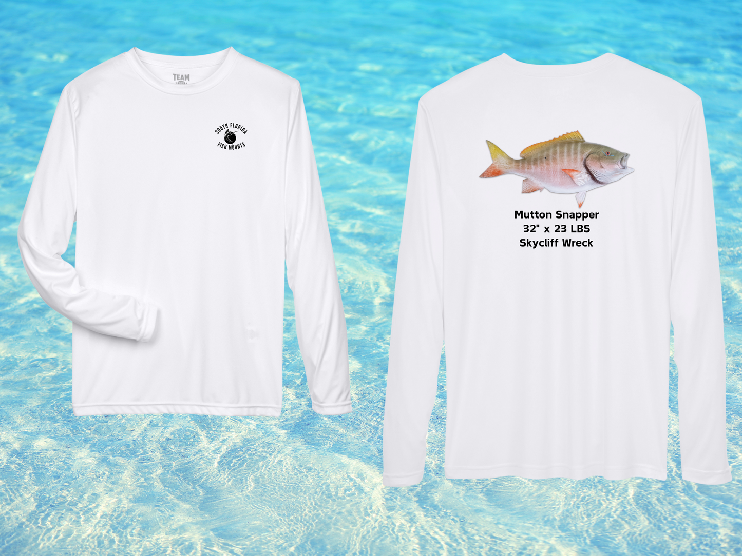 Mutton Snapper Custom Taxidermy Performance Shirt