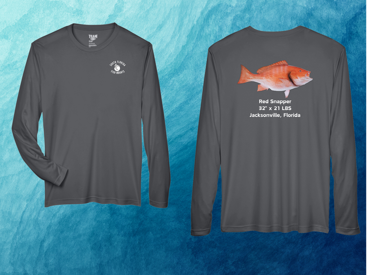 Red Snapper Custom Taxidermy Performance Shirt