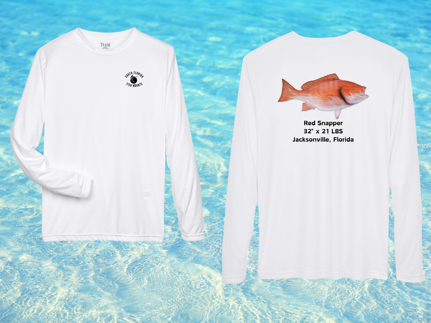 Red Snapper Custom Taxidermy Performance Shirt