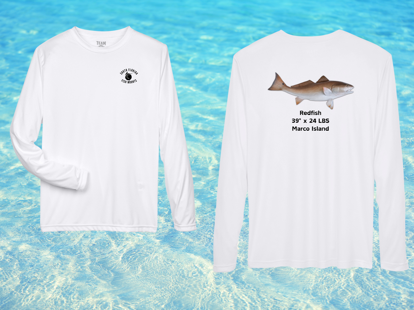 Redfish / Red Drum Custom Taxidermy Performance Shirt