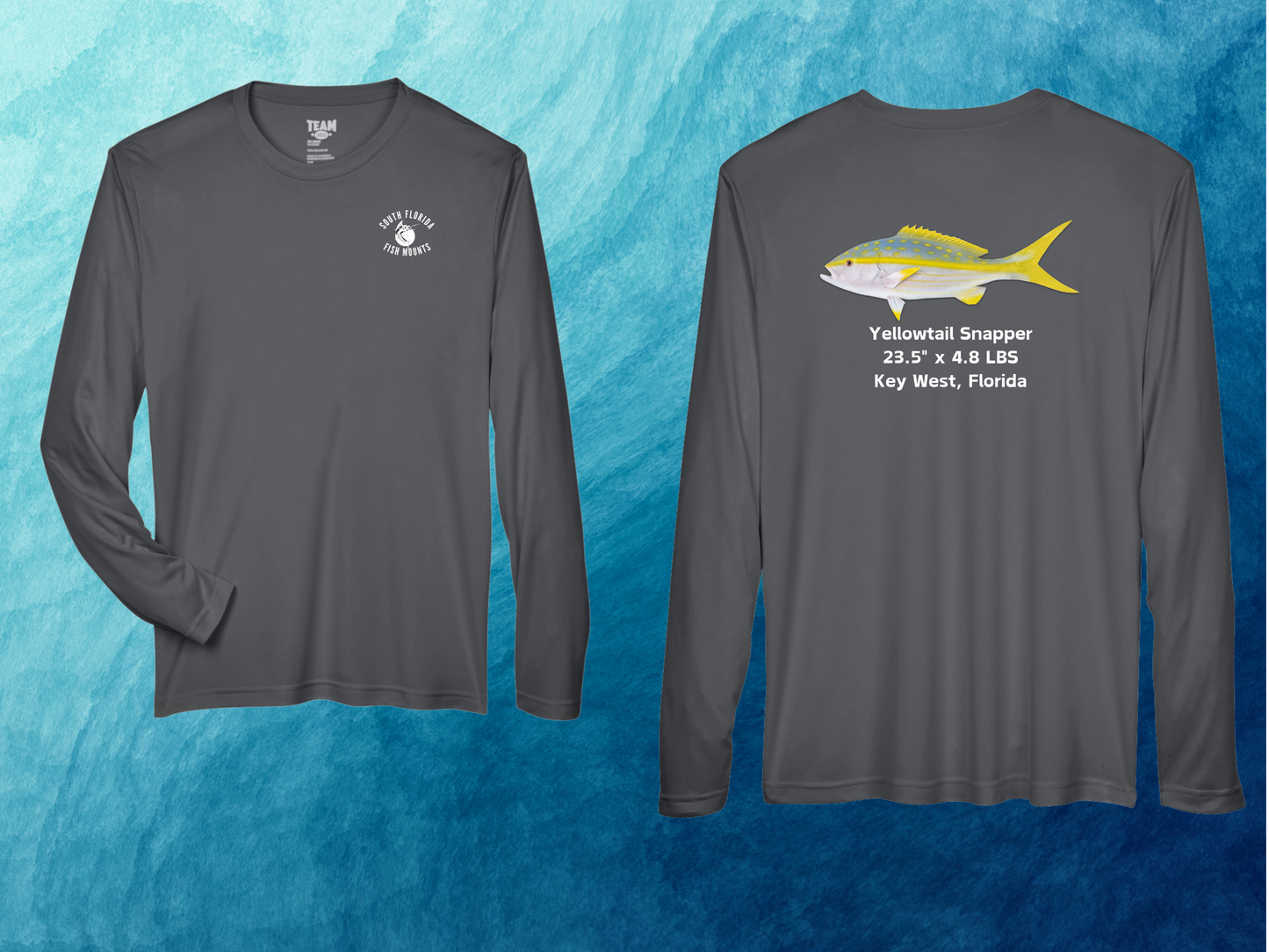 Yellowtail Snapper Custom Taxidermy Performance Shirt