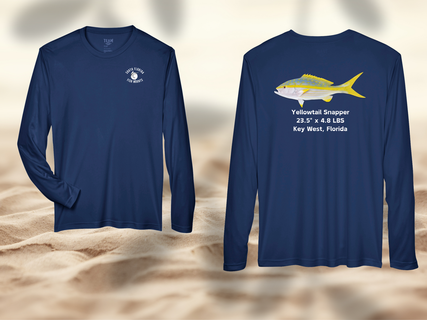 Yellowtail Snapper Custom Taxidermy Performance Shirt