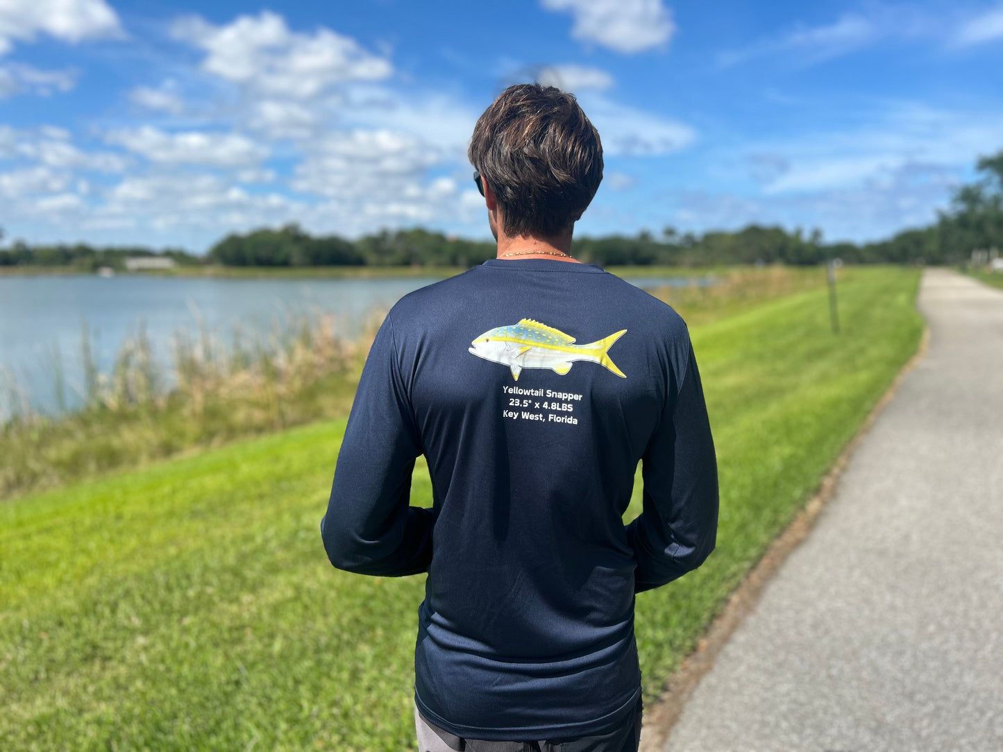 Yellowtail Snapper Custom Taxidermy Performance Shirt